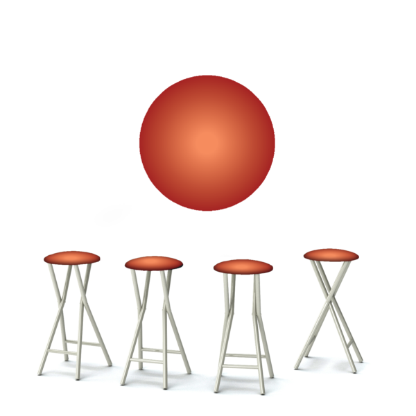 Desert - 30" Padded Bar Stools - Set of 4 (Closeout)