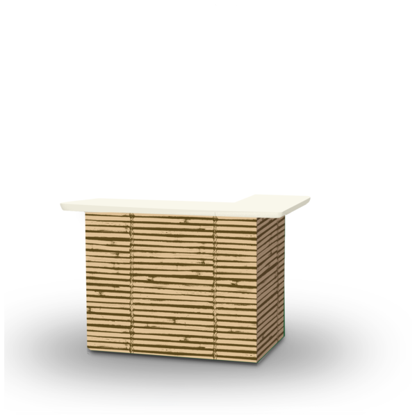 Luau Tiki - L-Shaped Portable Bar (Closeout)