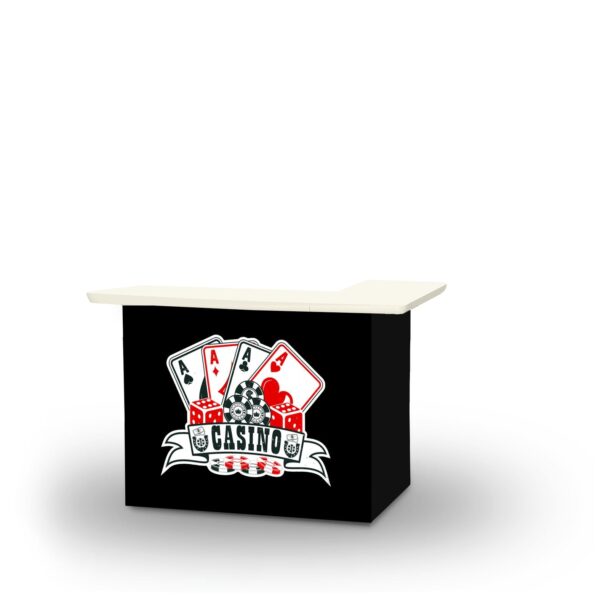 Casino Aces - L-Shaped Portable Bar (Closeout)