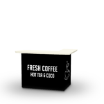 Coffee Bar - Black Portable Bar