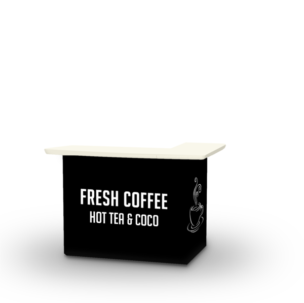 Coffee Bar - Black Portable Bar
