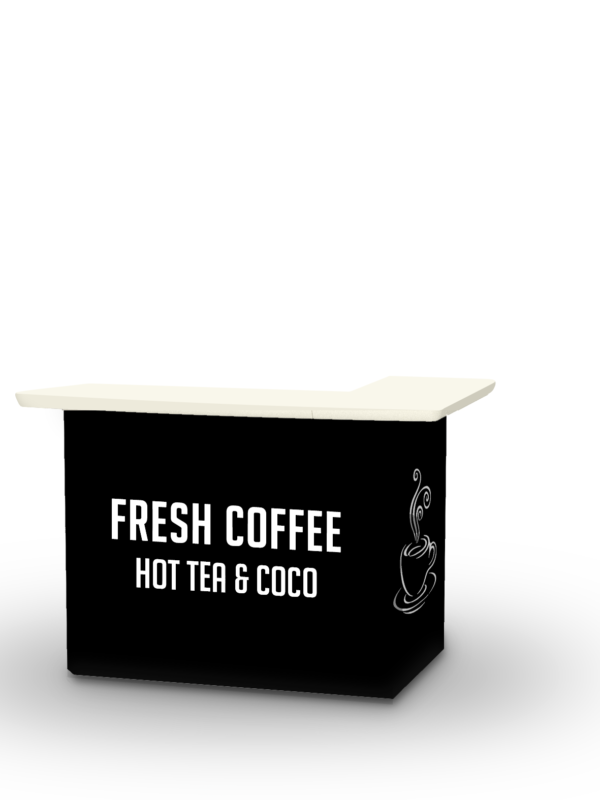 Coffee Bar - Black Portable Bar