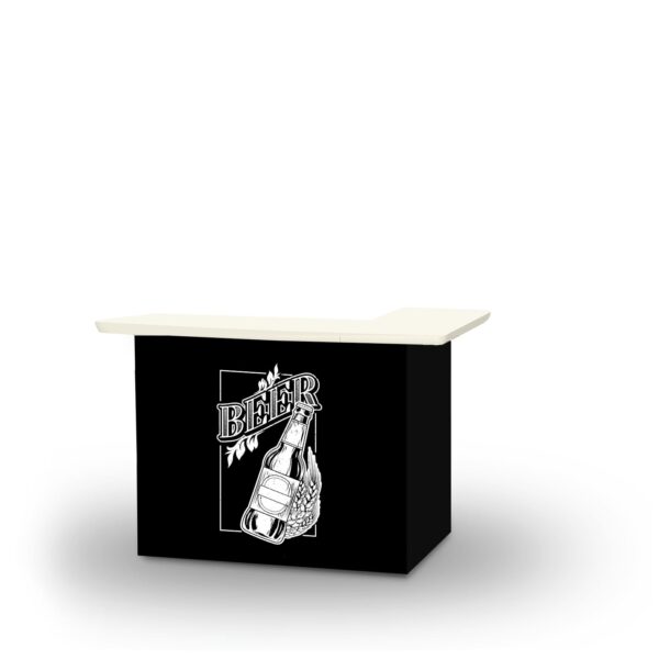 Vintage Beer Portable Pop-Up Bar - L-Shaped Portable Bar (Closeout)