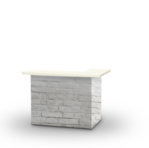 L Shaped Bar With Fabric