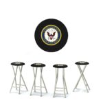 US Navy 30" Padded Bar Stools - Set of (4)