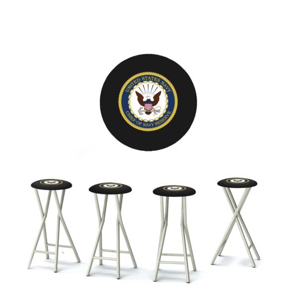 US Navy - 30" Padded Bar Stools - Set of 4 (Closeout)
