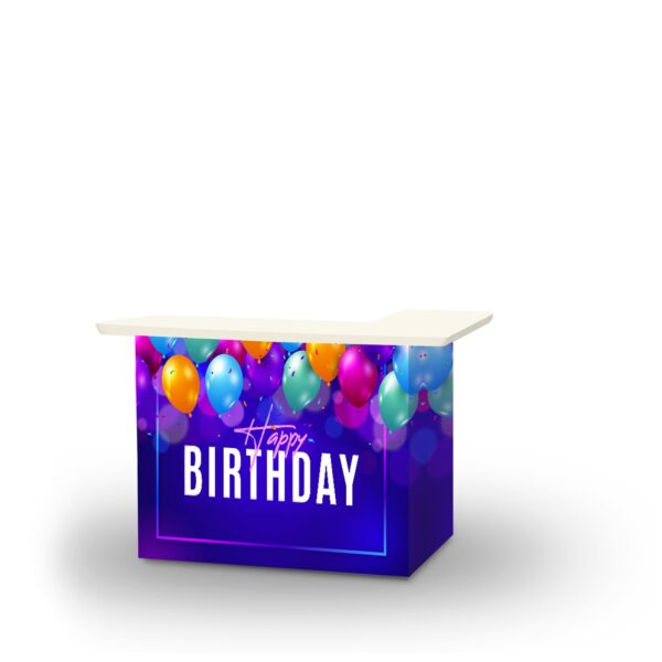 Birthday - Festive Balloons - L-Shaped Portable Bar (Closeout)