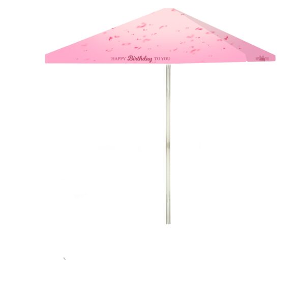 Birthday - Pretty in Pink - Square Umbrella (Closeout)