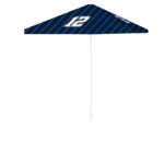 12th Man Pinstripe Gameday 8 ft Tall Square  Umbrella