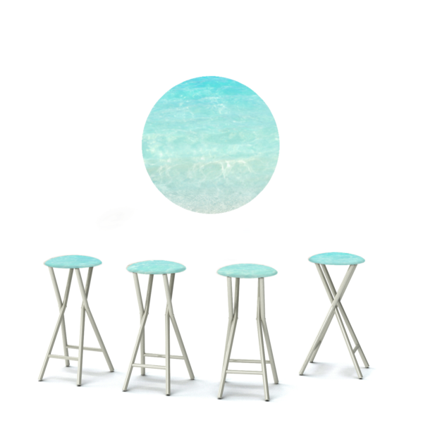 Island Life - 30" Padded Bar Stools - Set of 4 (Closeout)