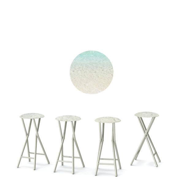 Sand Bar - 30" Padded Bar Stools - Set of 4 (Closeout)