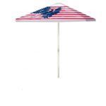 Stars and Stripes 8 ft Tall Square  Umbrella