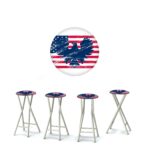 Stars and Stripes 30" Padded Bar Stools - Set of (4)