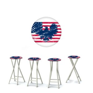 Stars and Stripes 30" Padded Bar Stools - Set of (4)