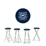 US Coast Guard 30" Padded Bar Stools - Set of (4)