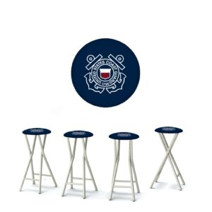 US Coast Guard 30" Padded Bar Stools - Set of (4)