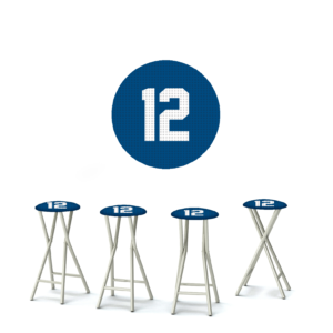Build a Bar Futbol Fan 30" Padded Bar Stools - Set of (4)