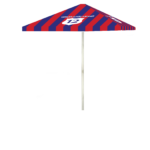 Futbol Fan 8 ft Tall Square  Umbrella