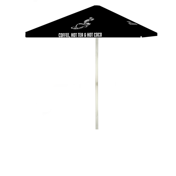 Coffee Bar Black Portable Pop-Up Bar - Square Umbrella (Closeout)