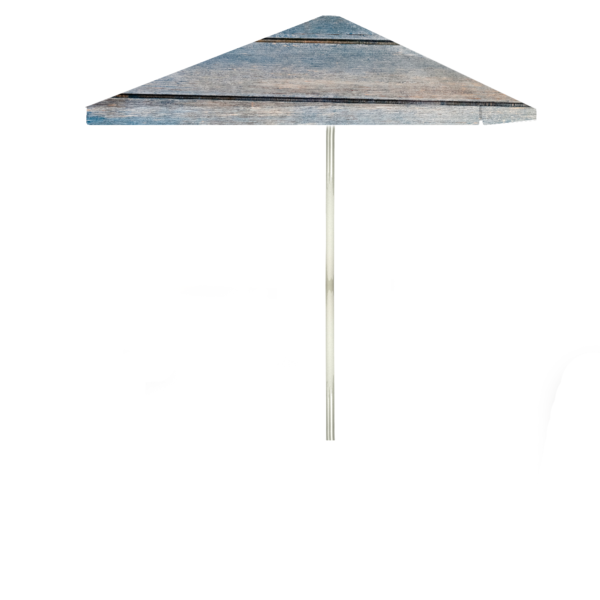 Blue Wood Horizontal Portable Pop-Up Bar - Square Umbrella (Closeout)