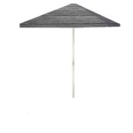 Grey Wood 8 ft Tall Square  Umbrella