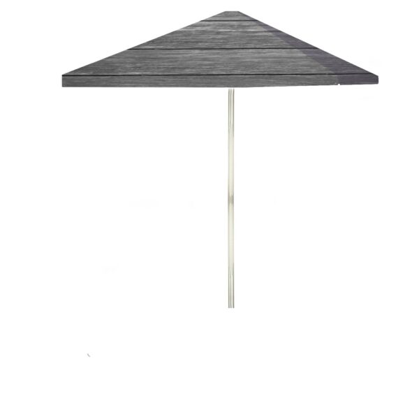 Grey Wood Portable Pop-Up Bar - Square Umbrella (Closeout)