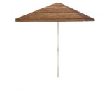 Medium Wood 8 ft Tall Square  Umbrella