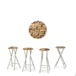 Rock Wall 30" Padded Bar Stools - Set of (4)