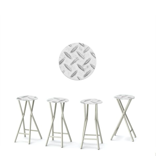 Urban Steel Portable Pop-Up Bar - 30" Padded Bar Stools - Set of 4 (Closeout)