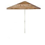 Vintage Wood 8 ft Tall Square  Umbrella