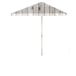 White Barn Wood 8 ft Tall Square  Umbrella