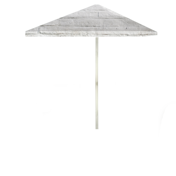 White Cinder Block Portable Pop-Up Bar - Square Umbrella (Closeout)