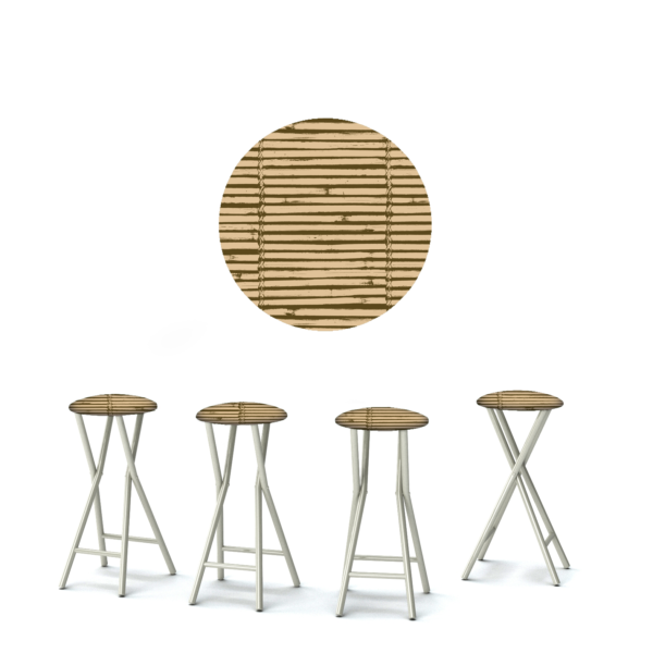 Luau Tiki - 30" Padded Bar Stools - Set of 4 (Closeout)