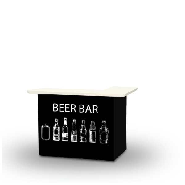 Beer Bar Portable Pop-Up Bar - L-Shaped Portable Bar (Closeout)