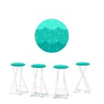 Beach Party 30" Padded Bar Stools - Set of (4)