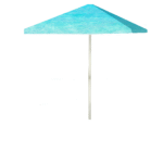 Island Life 8 ft Tall Square  Umbrella