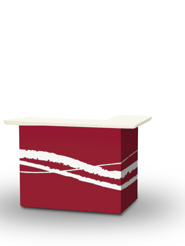 Classic Burgundy Portable Bar