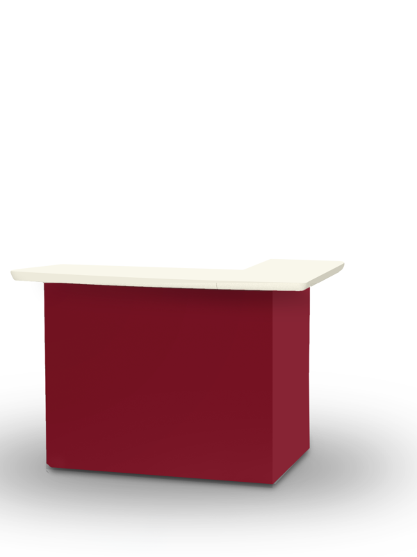 Solid Burgundy Portable Bar