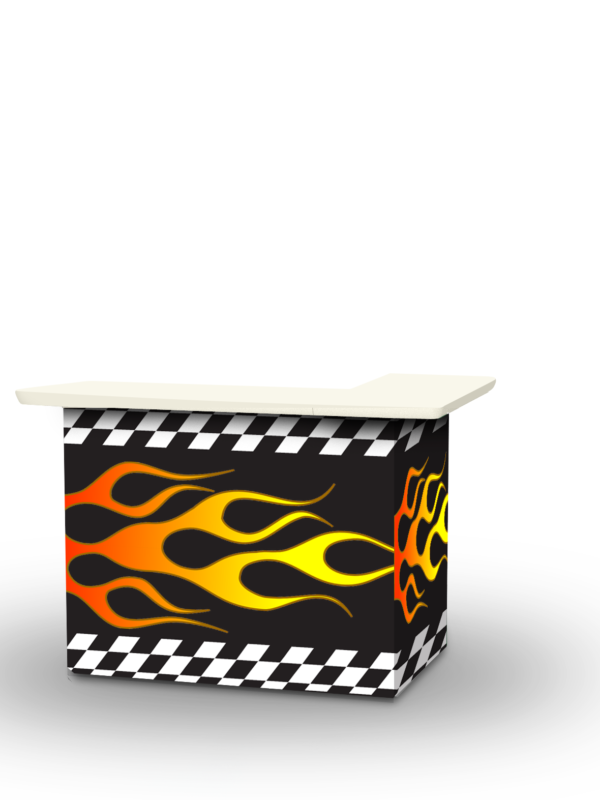 Racing Flames Portable Bar