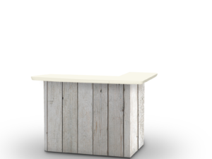 White Barn Wood Portable Bar