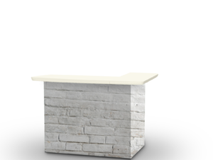 White Cinderblock Portable Bar