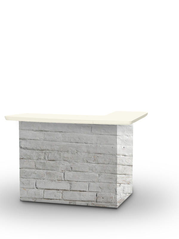 White Cinderblock Portable Bar