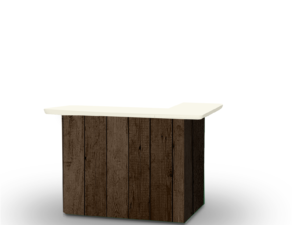 Dark Wood Portable Bar