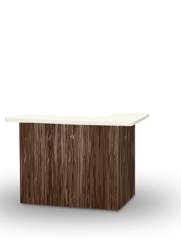 Textured Wood Portable Bar