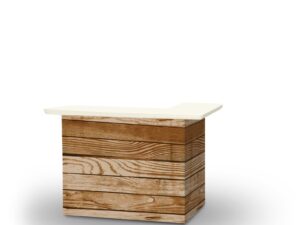 Vintage Wood Portable Bar
