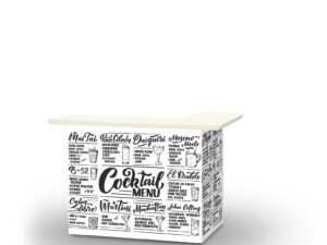 Cocktail Menu Portable Bar
