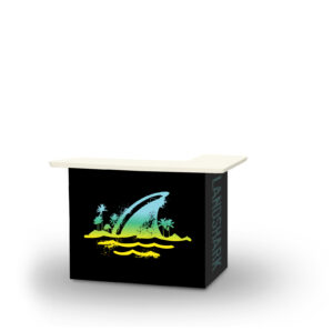 L Shaped Bar With Fabric