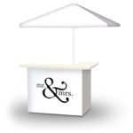 Mr. and Mrs. 8ft Tall Square Umbrella