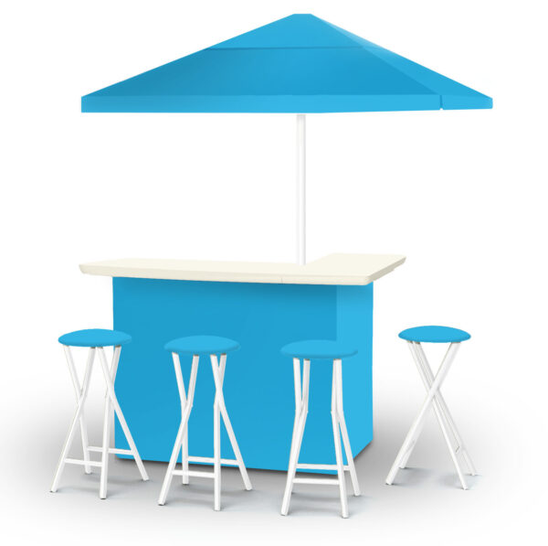 Solid Sky Blue Portable Bar - Build A Bar