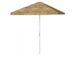 Luau Tiki 8 ft Tall Square  Umbrella